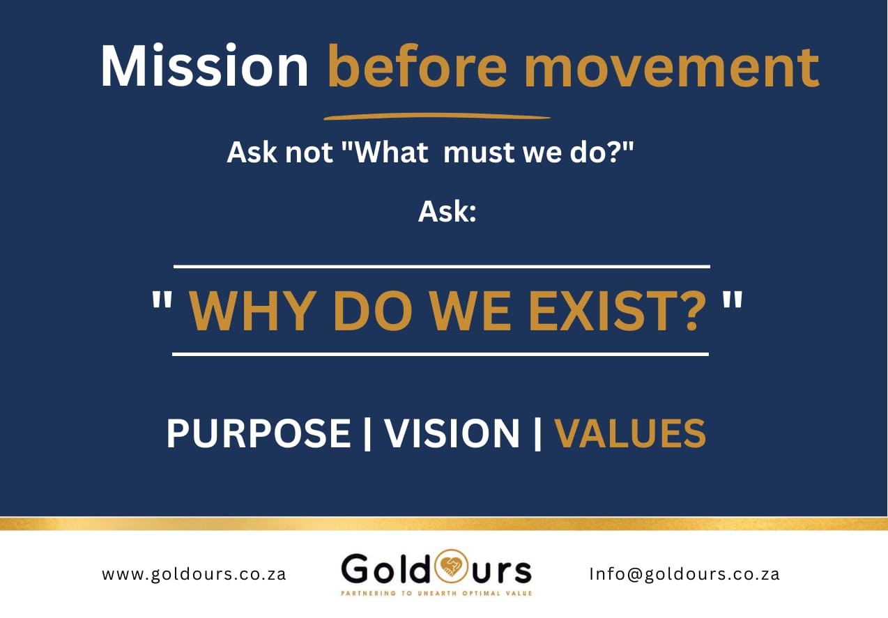 Mission before movement — The power of big thinking